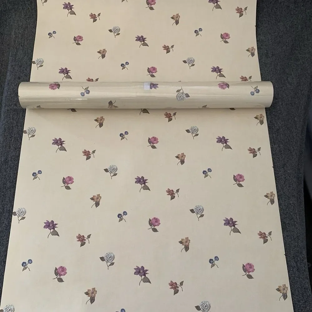 J Josephson Vintage Floral Small Print Wallpaper TRM 4041, 20.5 In. X 11yds